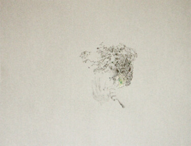 Rysunek zatytułowany „Mains et roche” autorstwa Alison Vignault, Oryginalna praca, Ołówek Zamontowany na Karton