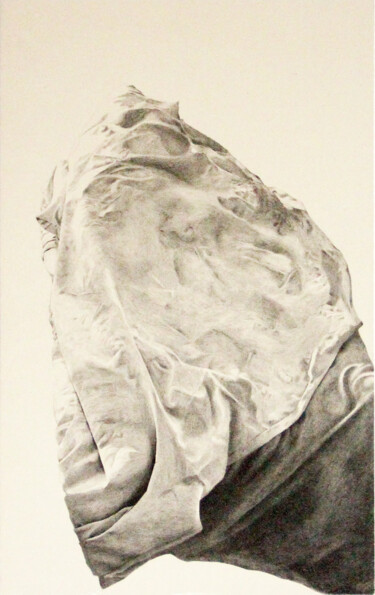 Drawing titled "Murmures" by Alison Vignault, Original Artwork, Graphite Mounted on Cardboard