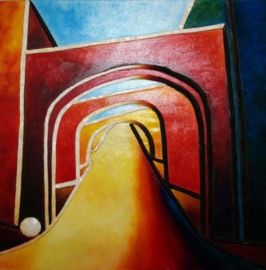 Painting titled "arcades" by Alissa, Original Artwork