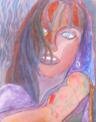 Painting titled "Devil Woman" by Ally Melly, Original Artwork, Oil