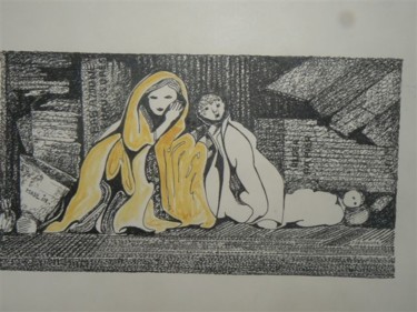 Peinture intitulée "La joie chez soi" par Tabali, Œuvre d'art originale