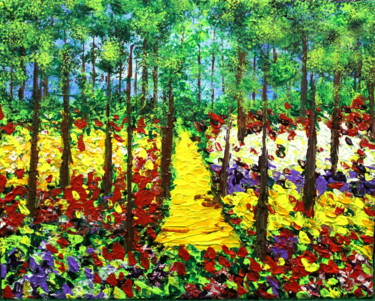 Painting titled "gardenbloom.jpg" by A.M.Ghulamali, Original Artwork, Acrylic