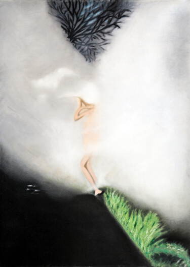 Schilderij getiteld "The Touch Of The MI…" door Alketa Karavela, Origineel Kunstwerk, Olie