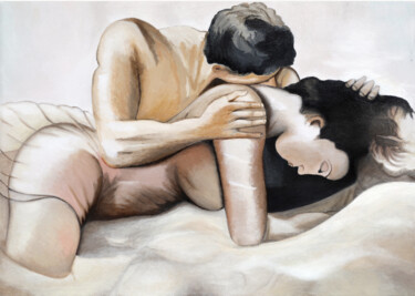 Malarstwo zatytułowany „Love” autorstwa Alketa Karavela, Oryginalna praca, Olej