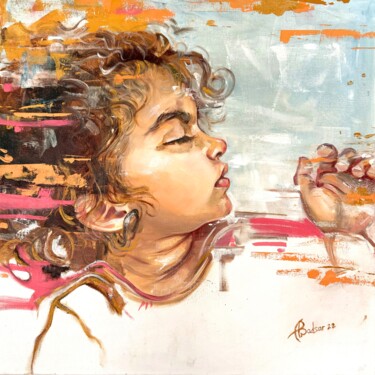 Peinture intitulée "Daughter 2" par Alla Badsar, Œuvre d'art originale, Huile
