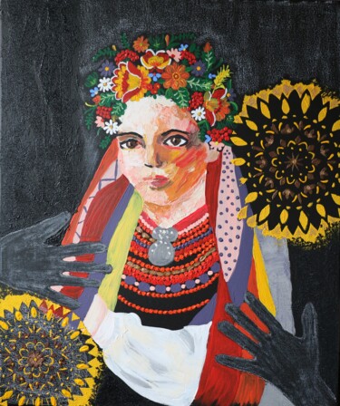 Malerei mit dem Titel "Don't touch" von Alla Deshevykh, Original-Kunstwerk, Acryl