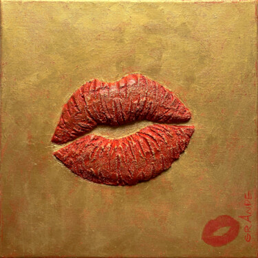 Escultura titulada "PASSION KISS" por Alla Grande, Obra de arte original, Piedra Montado en Otro panel rígido