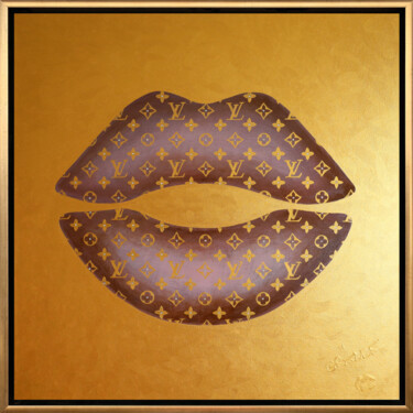 Peinture intitulée "LOUIS GOLDEN KISS" par Alla Grande, Œuvre d'art originale, Acrylique