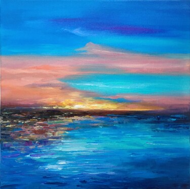 Malerei mit dem Titel "Laguna Beach" von Alla Kyzymenko, Original-Kunstwerk, Öl