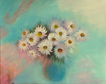 Painting titled "spring bouquet" by Alla Landenband, Original Artwork, Oil