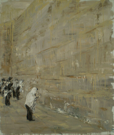 Pittura intitolato "Wall of Tears. Pray…" da Alla Ronikier, Opera d'arte originale, Olio Montato su Telaio per barella in le…