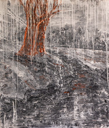 Pintura titulada "Saga of the Trees 3" por Alla Ronikier, Obra de arte original, Oleo