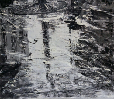 Картина под названием "Reflection 1" - Alla Ronikier, Подлинное произведение искусства, Масло