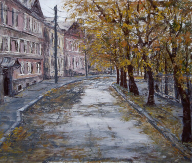 Peinture intitulée "Autumn in Tallinn" par Alla Ronikier, Œuvre d'art originale, Huile