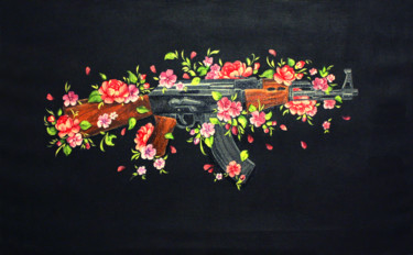 Картина под названием "Peace - Original Oi…" - Alla Anisimova, Подлинное произведение искусства, Масло