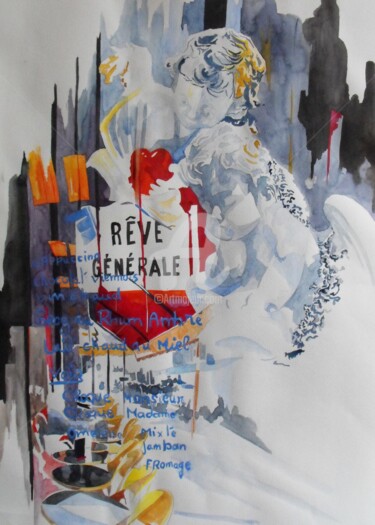 Peinture intitulée "Rêve general" par Allais Rabeux, Œuvre d'art originale