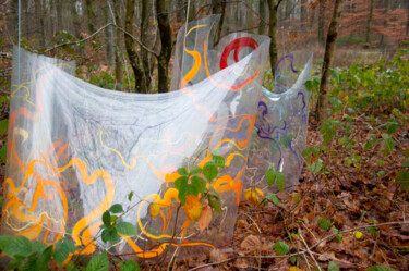 Sculpture intitulée "en forêt" par Allais Rabeux, Œuvre d'art originale