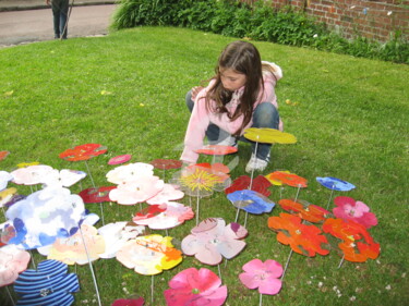 Sculpture intitulée "fleurs durables GER…" par Allais Rabeux, Œuvre d'art originale