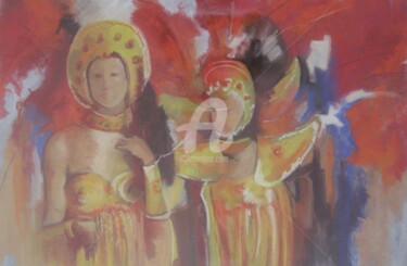 Painting titled "Or et pacotille" by Allais Rabeux, Original Artwork