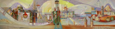 Malerei mit dem Titel "Dehistan" von Allamyrat Muhammedov, Original-Kunstwerk, Acryl