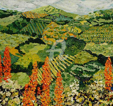 Pintura intitulada "Overgrown" por Allan P Friedlander, Obras de arte originais, Acrílico