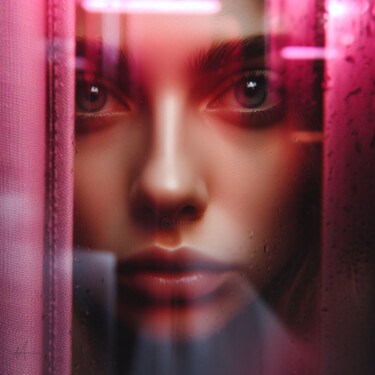 数字艺术 标题为“pink neon 12” 由Allegra Art, 原创艺术品, AI生成的图像