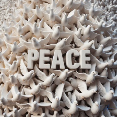 Цифровое искусство под названием "Peace n°1" - Allegra Art, Подлинное произведение искусства, Изображение, сгенерированное ИИ