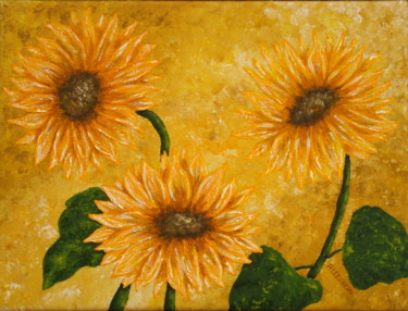 Painting titled "Sunlit" by Allegretto, Original Artwork, Acrylic
