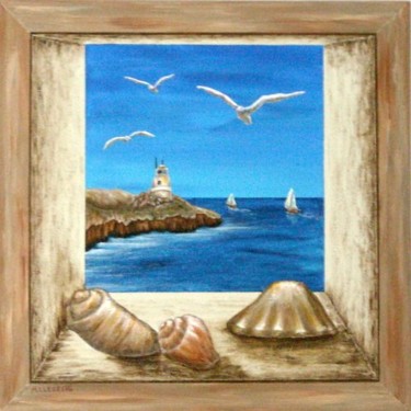 Painting titled "Sea Jewels" by Allegretto, Original Artwork, Acrylic