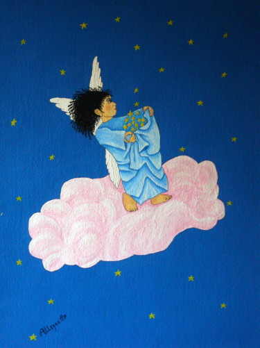 Картина под названием "Gathering Starlight" - Allegretto, Подлинное произведение искусства, Акрил