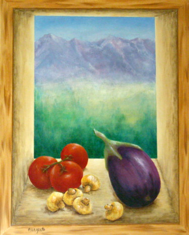 Pittura intitolato "Colorado Mountain G…" da Allegretto, Opera d'arte originale, Acrilico