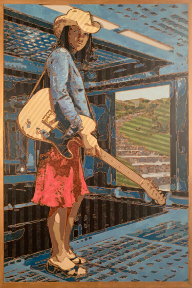 Malerei mit dem Titel "Your Stairway Lies…" von Allen Halsey Halsey, Original-Kunstwerk, Acryl