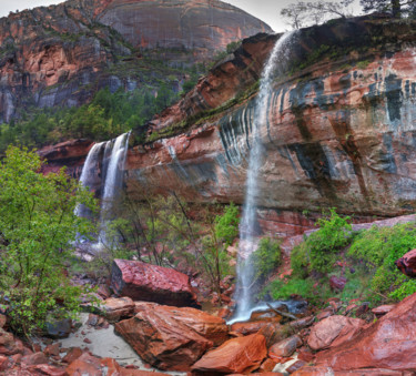 Photography titled "Lower Emerald Pools…" by Allen Ruttenberg, Original Artwork, Manipulated Photography