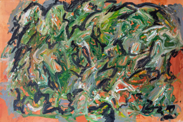 Pintura titulada "Solitudine della fo…" por Allen Solano, Obra de arte original, Acrílico Montado en Bastidor de camilla de…