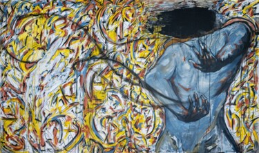 Peinture intitulée "Demiurgo" par Allen Solano, Œuvre d'art originale, Acrylique Monté sur Châssis en bois