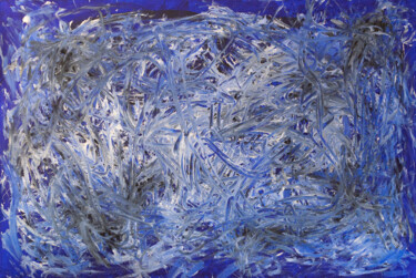 제목이 "Eterotermia"인 미술작품 Allen Solano로, 원작, 아크릴 나무 들것 프레임에 장착됨