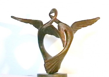 Sculpture intitulée "Love song 1" par Ypym Shystyq, Œuvre d'art originale