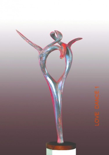 Sculpture intitulée "Love dance 2" par Ypym Shystyq, Œuvre d'art originale, Coulage