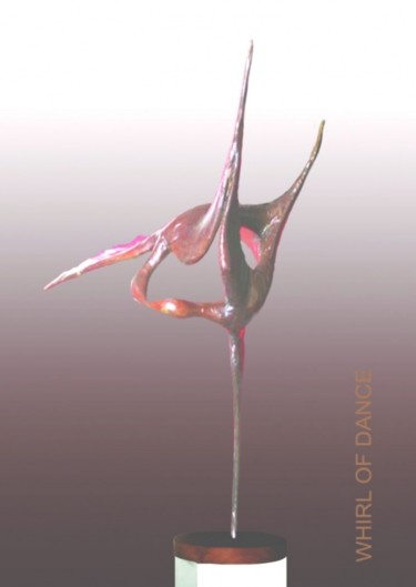 Sculpture intitulée "WHIRL_OF_DANCE III" par Ypym Shystyq, Œuvre d'art originale, Coulage