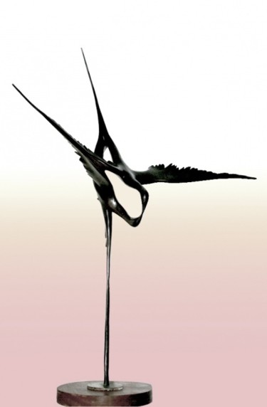 Sculpture titled "WHIRL OF DANCE IY" by Ypym Shystyq, Original Artwork, Bronze