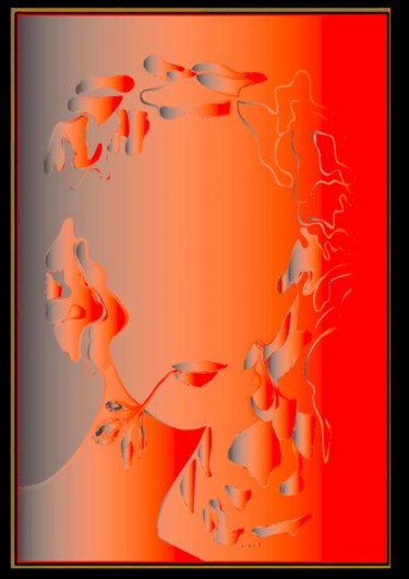 Цифровое искусство под названием "Muse 3" - יפים שיסטיק, Подлинное произведение искусства, Цифровая живопись