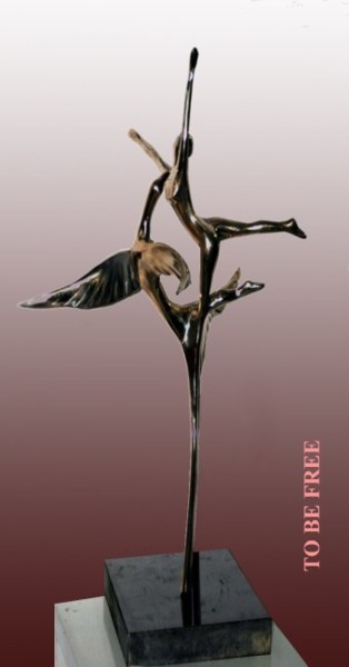 Скульптура под названием "TO BE FREE" - יפים שיסטיק, Подлинное произведение искусства