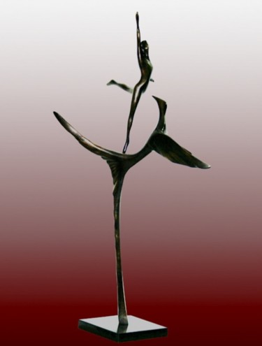 Sculpture titled "SOUL DANCE" by Ypym Shystyq, Original Artwork, Metals