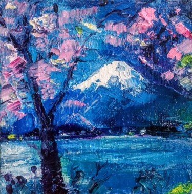 绘画 标题为“Japanese landscape…” 由Skorokhoart, 原创艺术品, 油