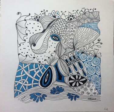 Drawing titled "CA65" by Claudette Allosio, Original Artwork, Marker
