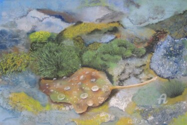 Peinture intitulée "tapis de mousses" par Claudette Allosio, Œuvre d'art originale, Autre
