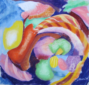 Peinture intitulée "sweet#artistsupport…" par Claudette Allosio, Œuvre d'art originale, Pastel