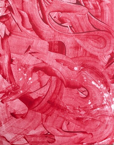 Malarstwo zatytułowany „First Love” autorstwa Ally Smena, Oryginalna praca, Akryl Zamontowany na Drewniana rama noszy