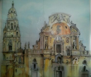 Pintura titulada "Catedral de Murcia-…" por Almagro, Obra de arte original, Otro