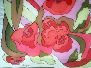 Artesanía titulada "Del rosa al rojo" por Almagro, Obra de arte original